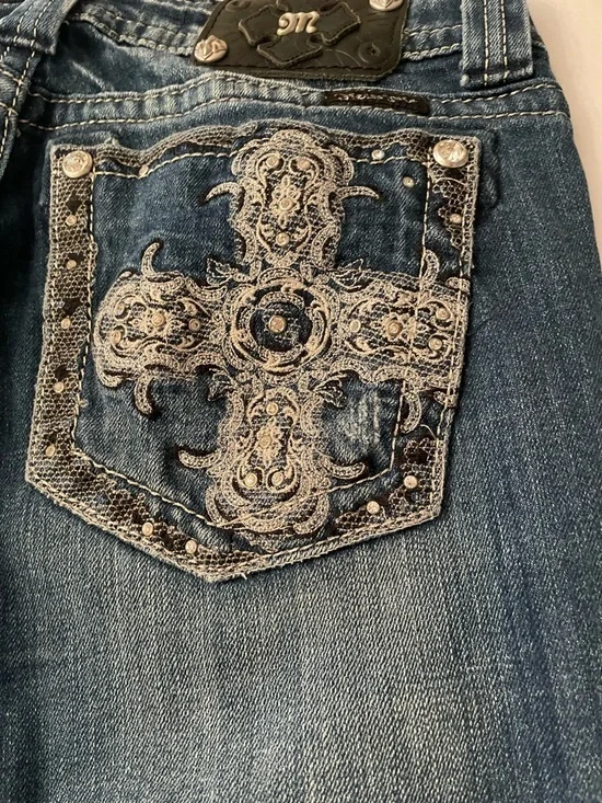 Miss Me Women’s Dark Blue Bootcut Jeans - Picture 3 of 13